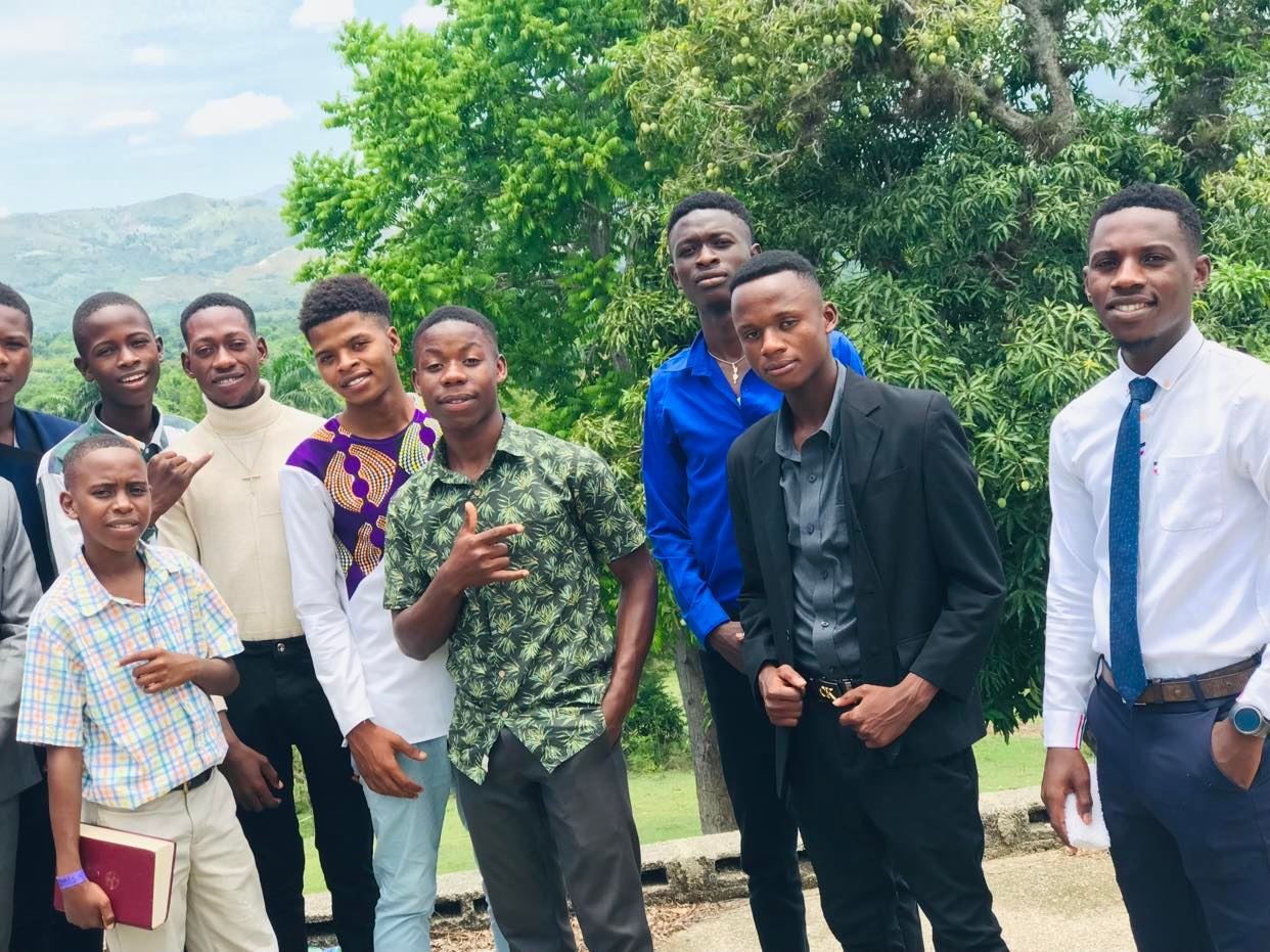 Young people at a church gathering